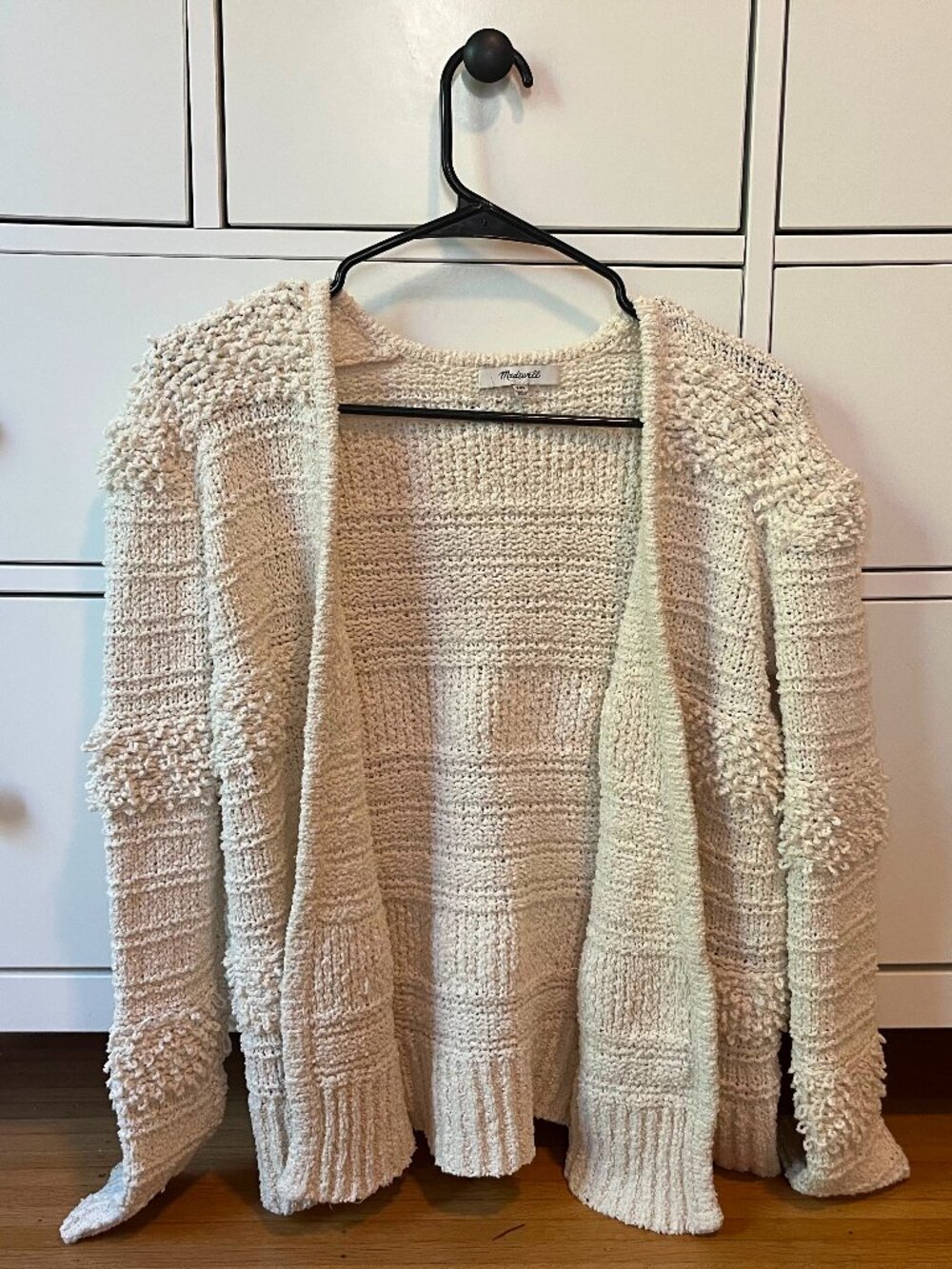 Stylish Madewell White Crochet Cardigan